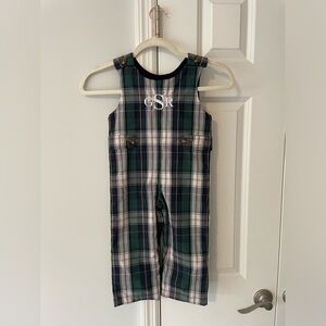 The Beaufort Bonnet Company Boys Longalls, Sz 2T monogrammed GRS